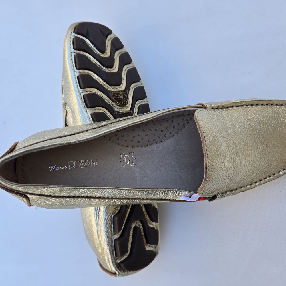 Gold Women's Loafers